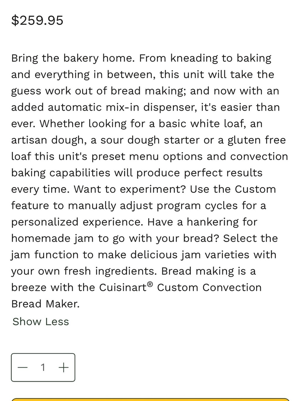 Cuisinart CBK-210NAS Brand New -in manufacturers box - Picture 12 of 13